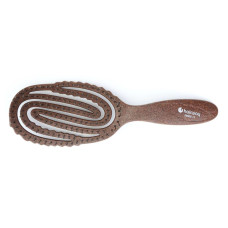 Щетка Hairway Dark Coconut 08006-15 массажная 8 рядов коричневая